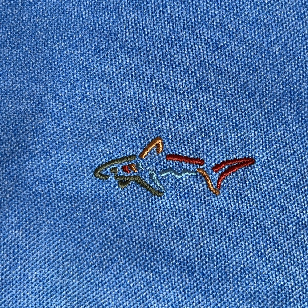 GREG NORMAN Blue Play Dry Quick Dry Fishing Golf Polo Shirt Men's Size XLarge - Picture 7 of 7